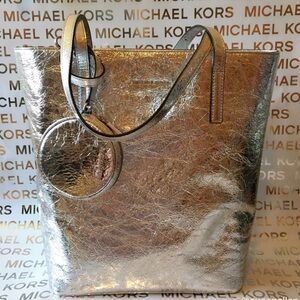 Michael Michael Kors Emry Tote- Silver